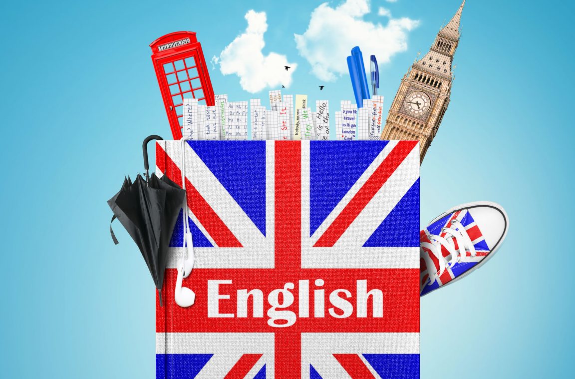Englisch: die offizielle Sprache des Vereinigten Königreichs