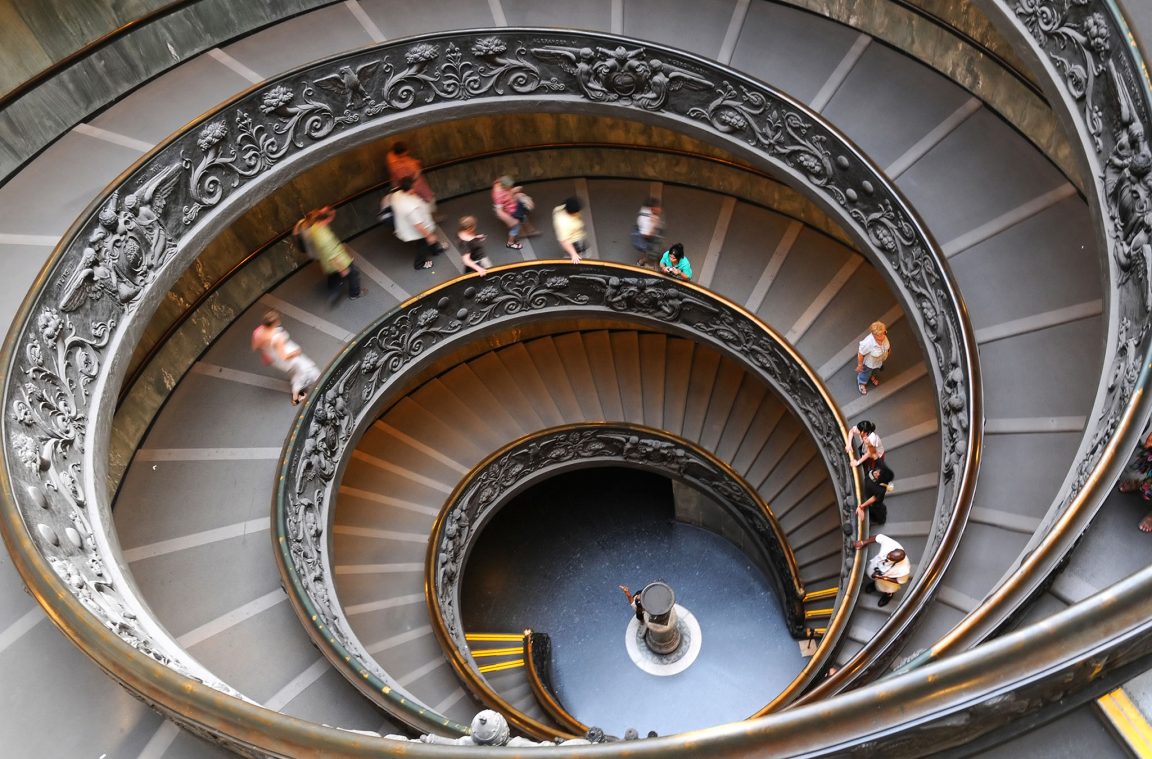 Treppe der Vatikanischen Museen