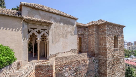 Interior de la Alcazaba, Málaga, España