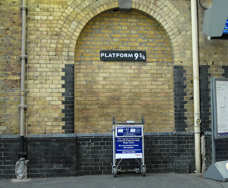 At London's King's Cross train station is platform 9 and 3/4 from...