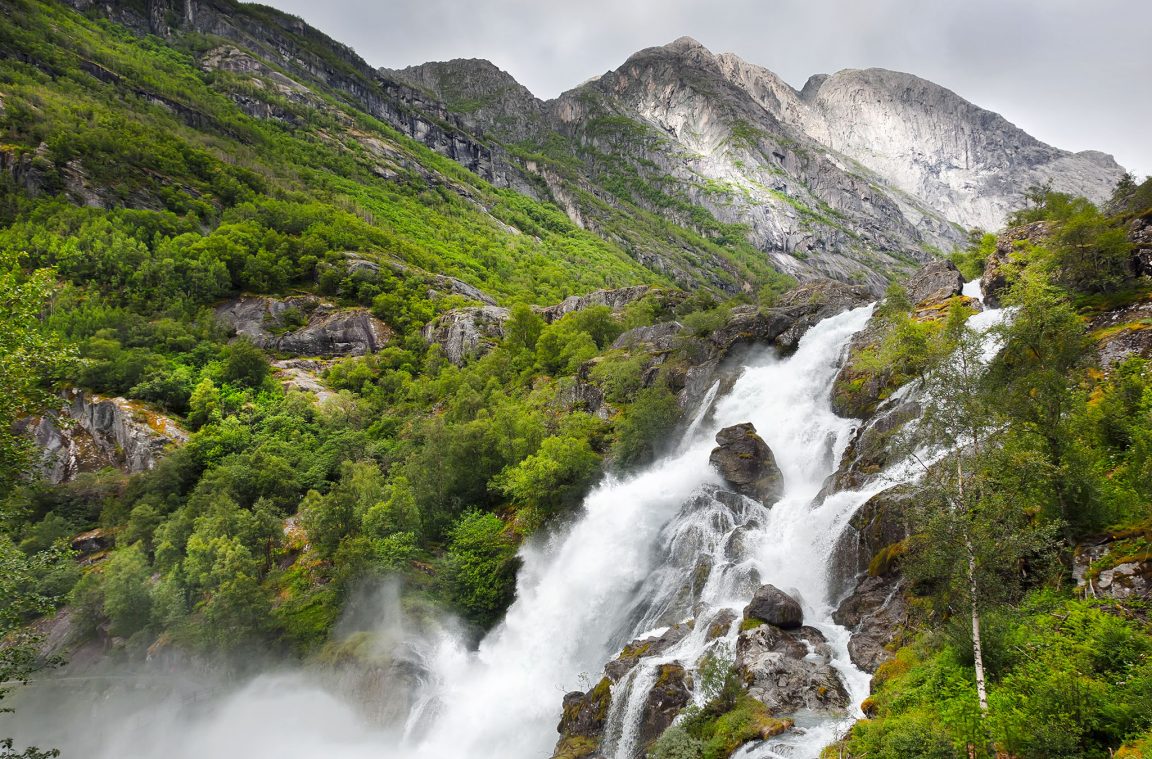 The largest waterfalls in Norway