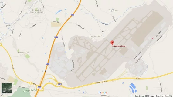 Mapa del Aeropuerto de Londres-Stansted