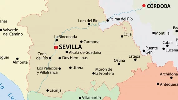 Plano de la ciudad de Sevilla