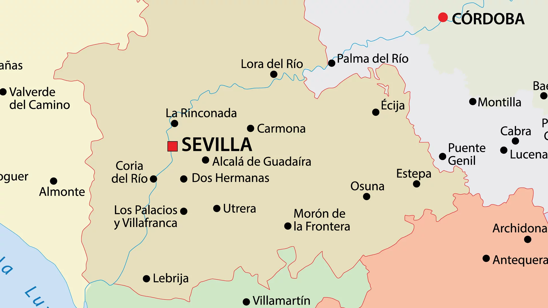 Sevillako mapa