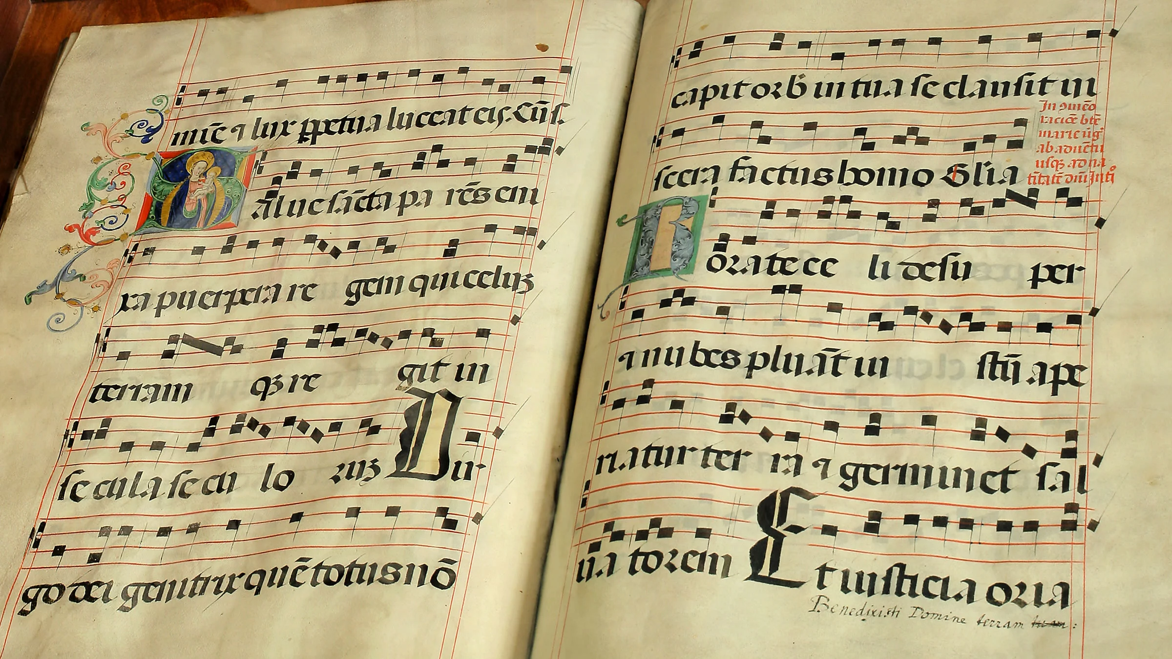中世の歌の楽譜