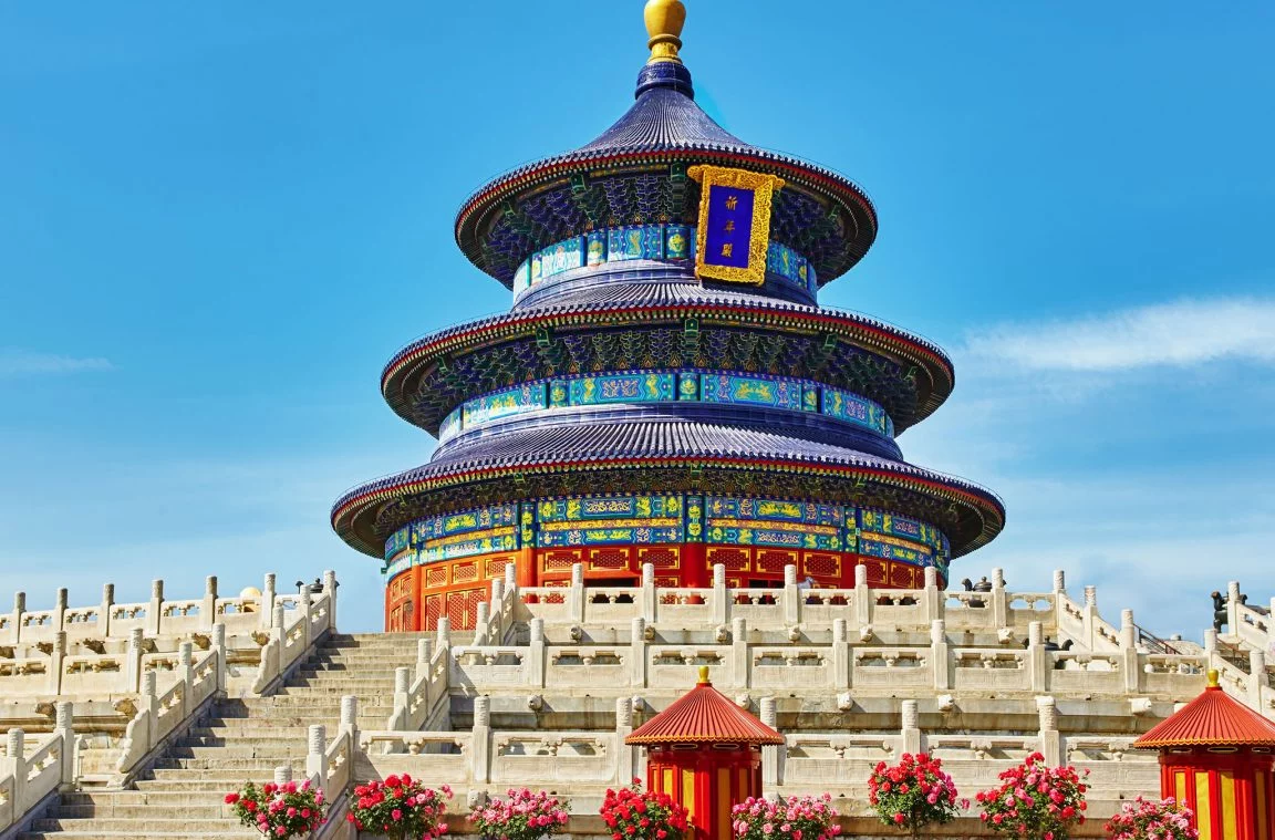 Traditionelle chinesische Religion im Himmelstempel in Peking