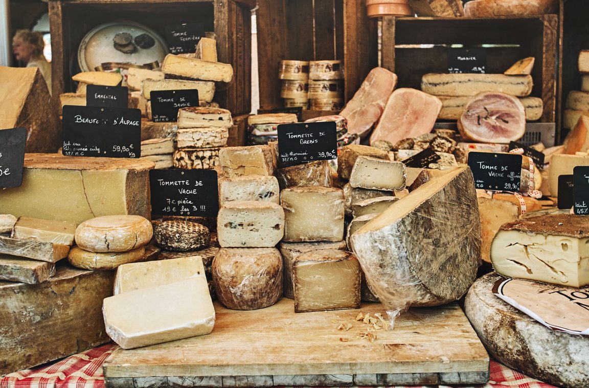 Types of cheeses