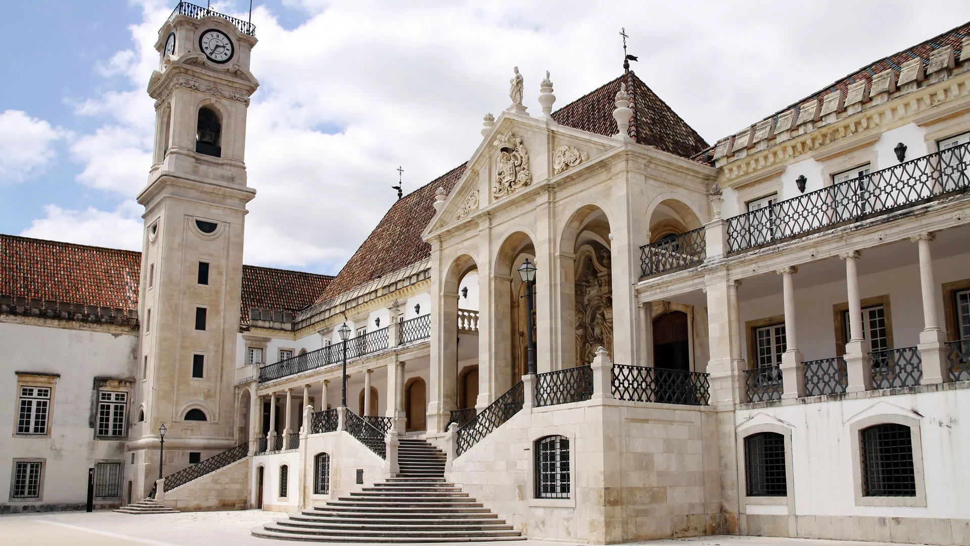 One of the buildings of the Velha Universidade, Coimbra, Portugal