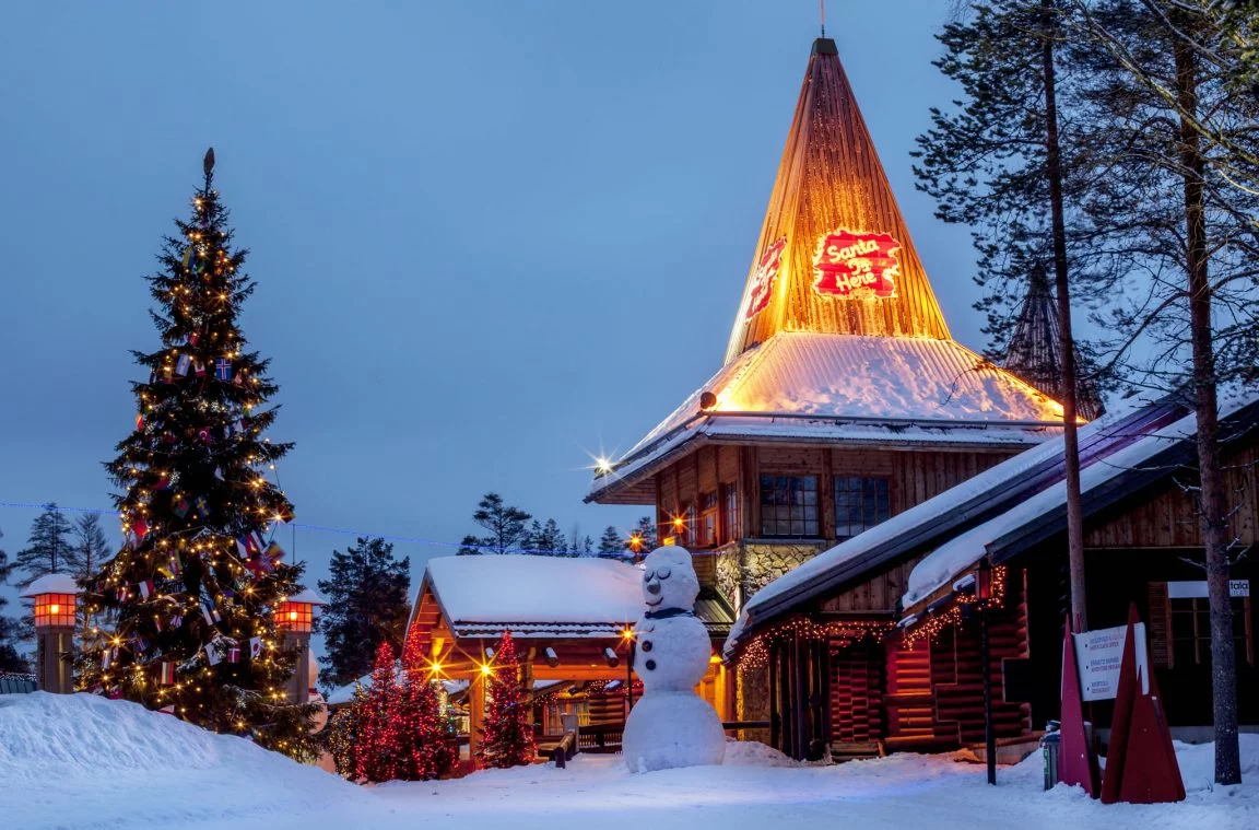 Dorp van de Kerstman in Rovaniemi, Finland