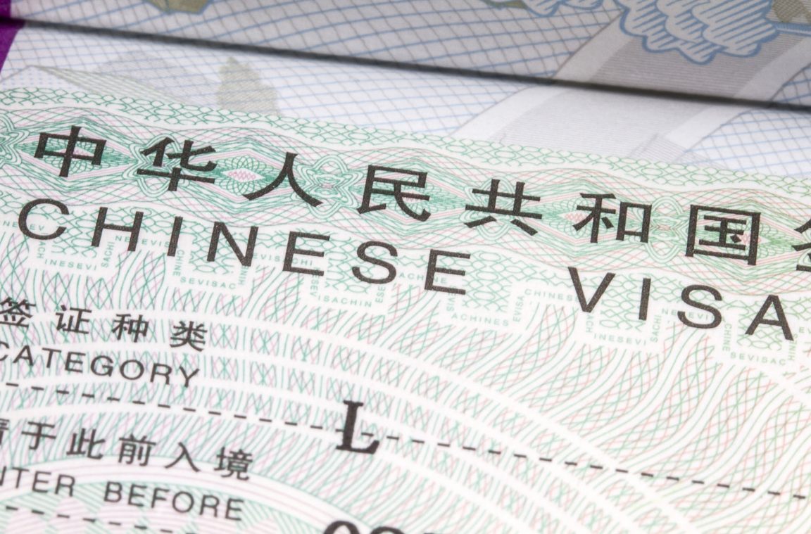 Visa de turismo ou tipo L para China