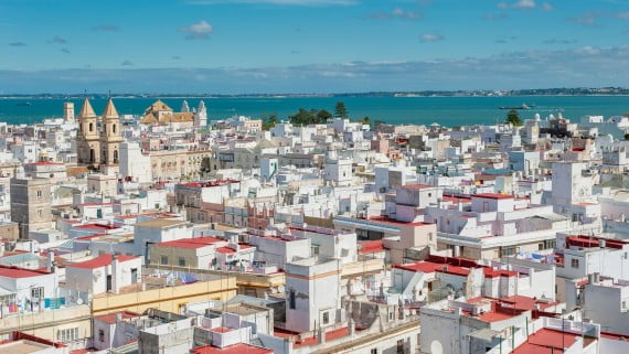 Vista aérea de Cádiz