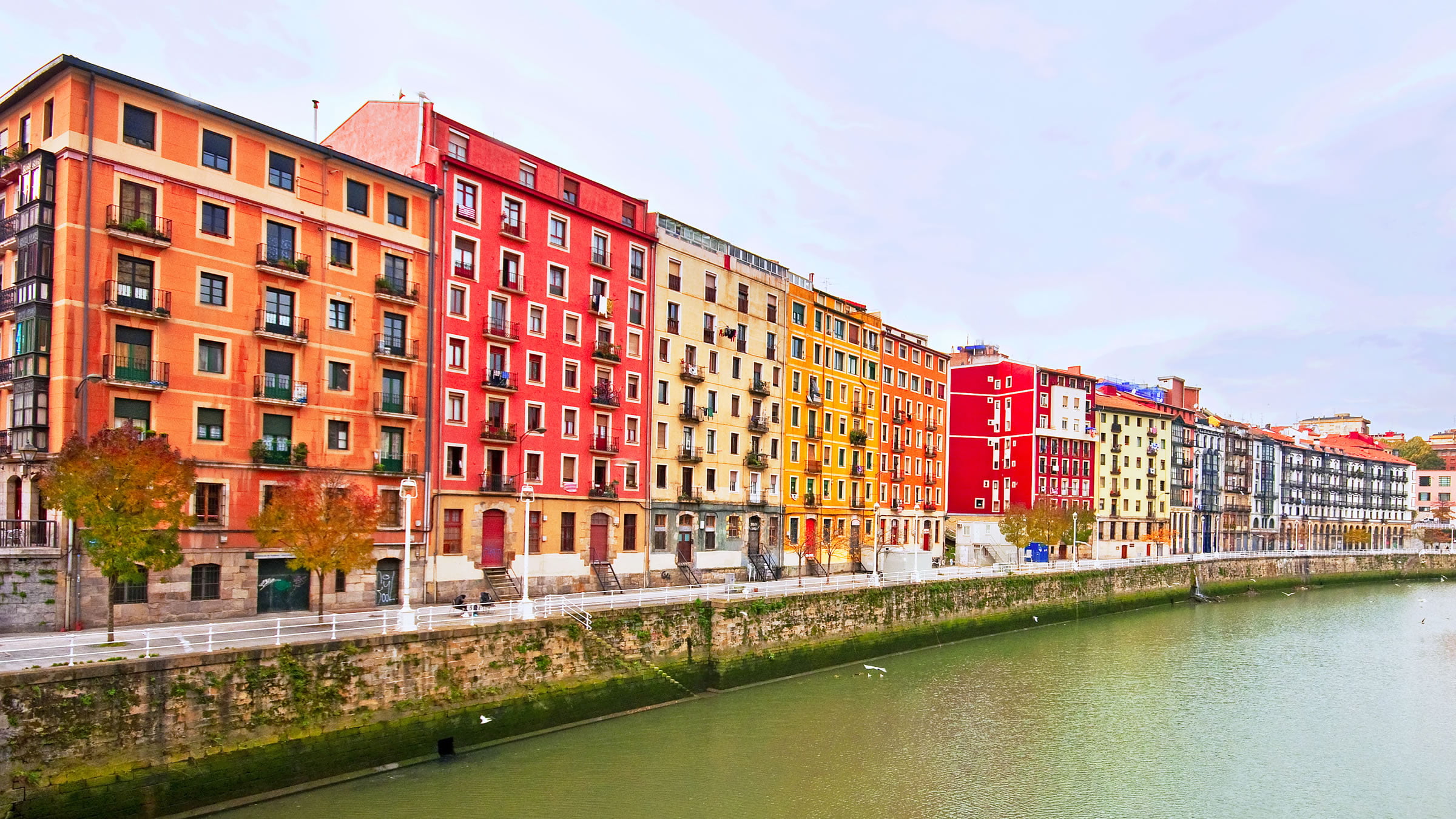 Panoramiczny widok na Bilbao, Vizcaya