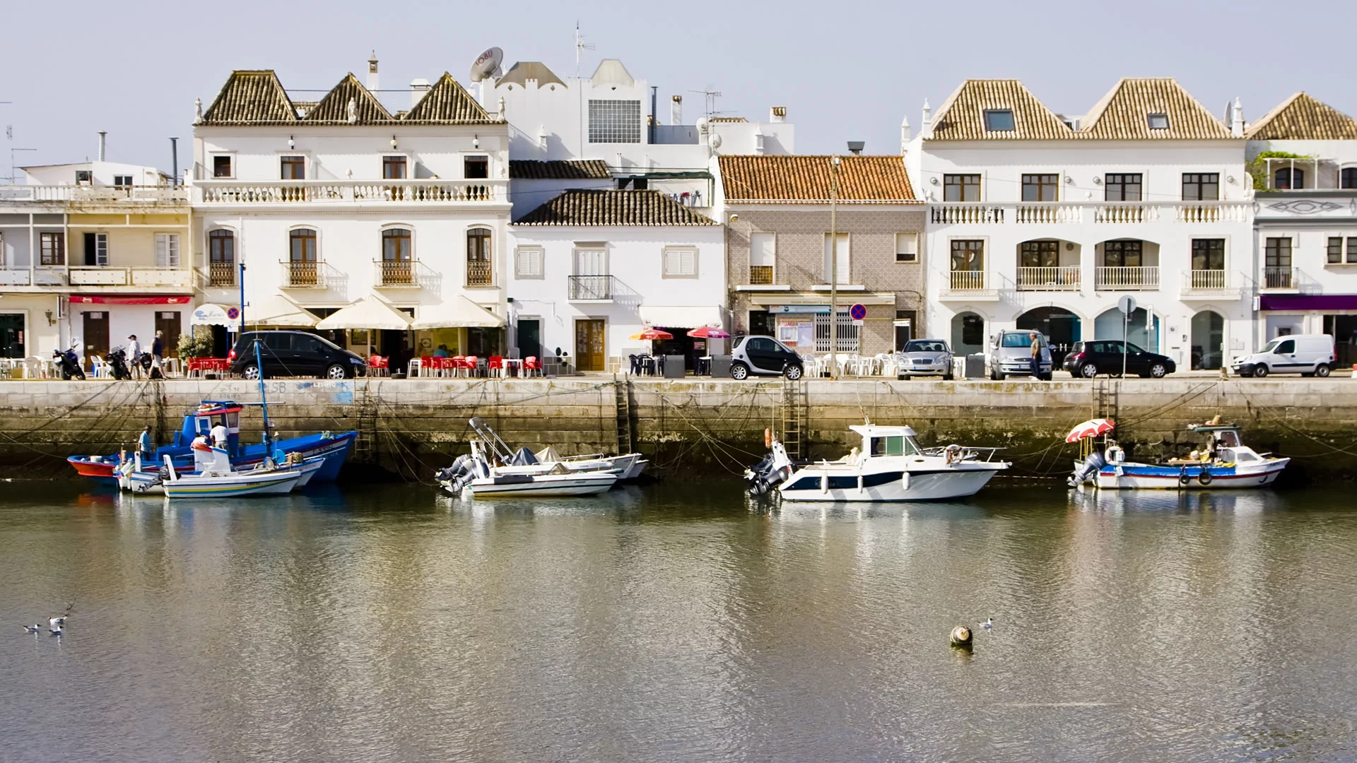 Vistas típicas de Tavira, Portugal