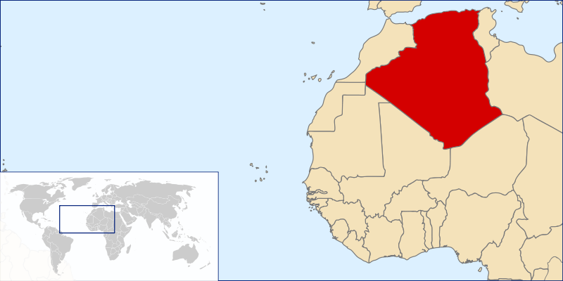 Argelia, mapa