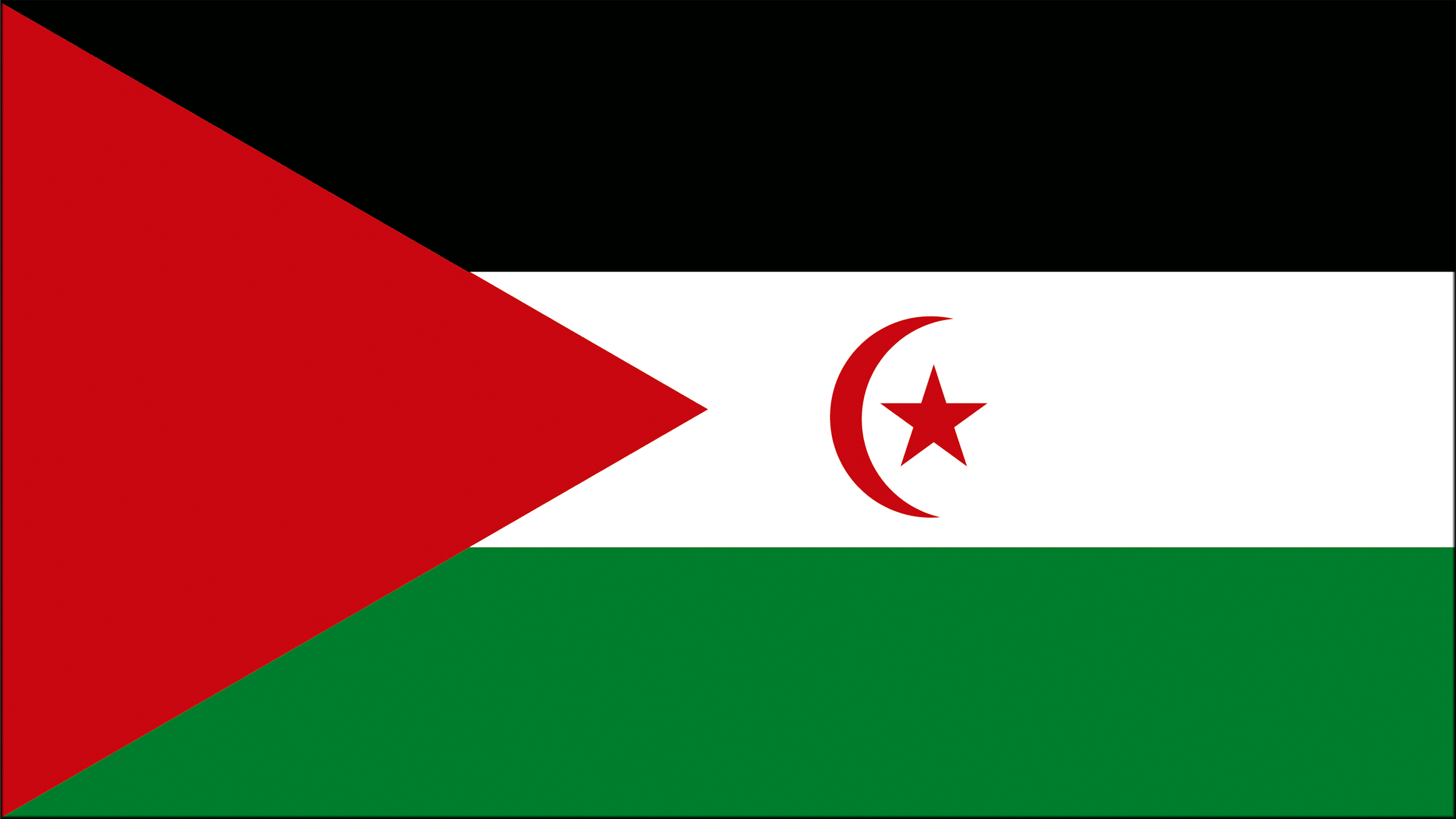 Bandera de la República Árabe Saharaui Democrática