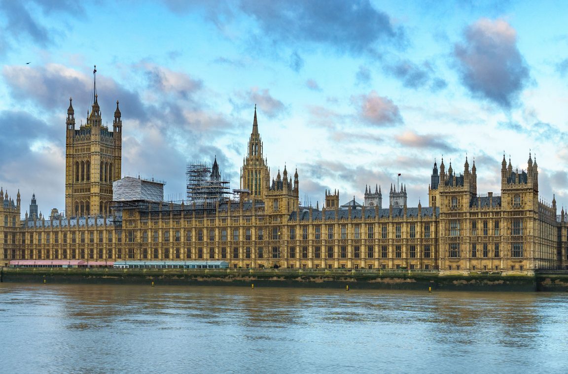 Palace of Westminster, seat of the British Parliament