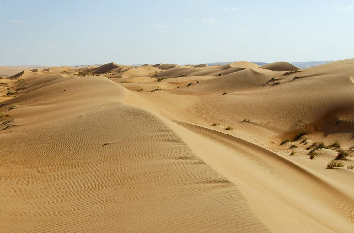 L'inospitale deserto di Rub al-Khali