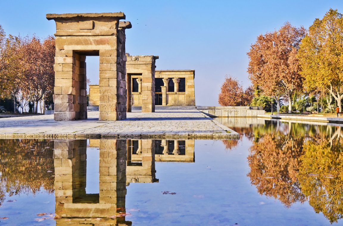 The Temple of Debod in Madrid