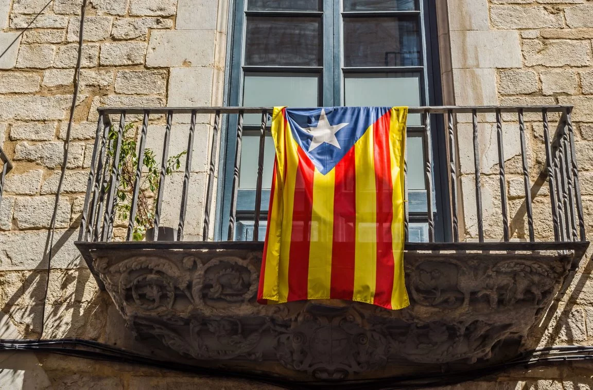 Estelada blava: Katalanische Unabhängigkeitsflagge