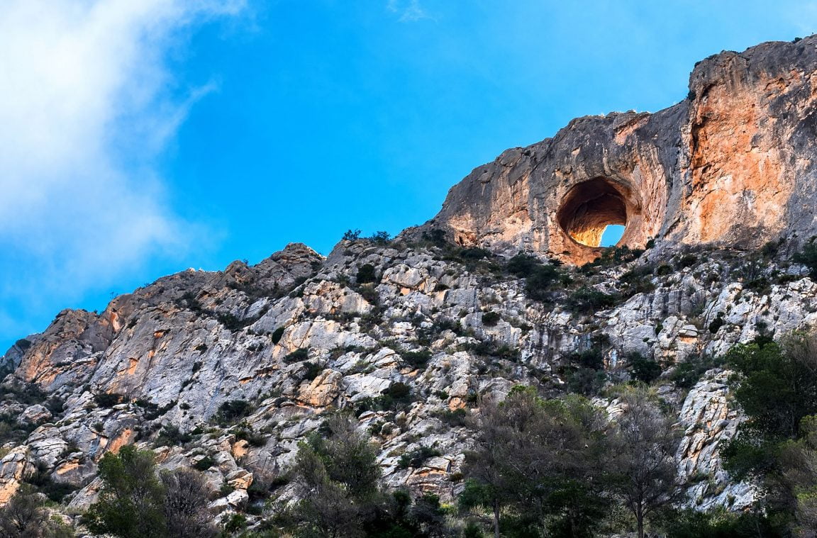 Exterior of the Canelobre Caves, Busot, Alicante