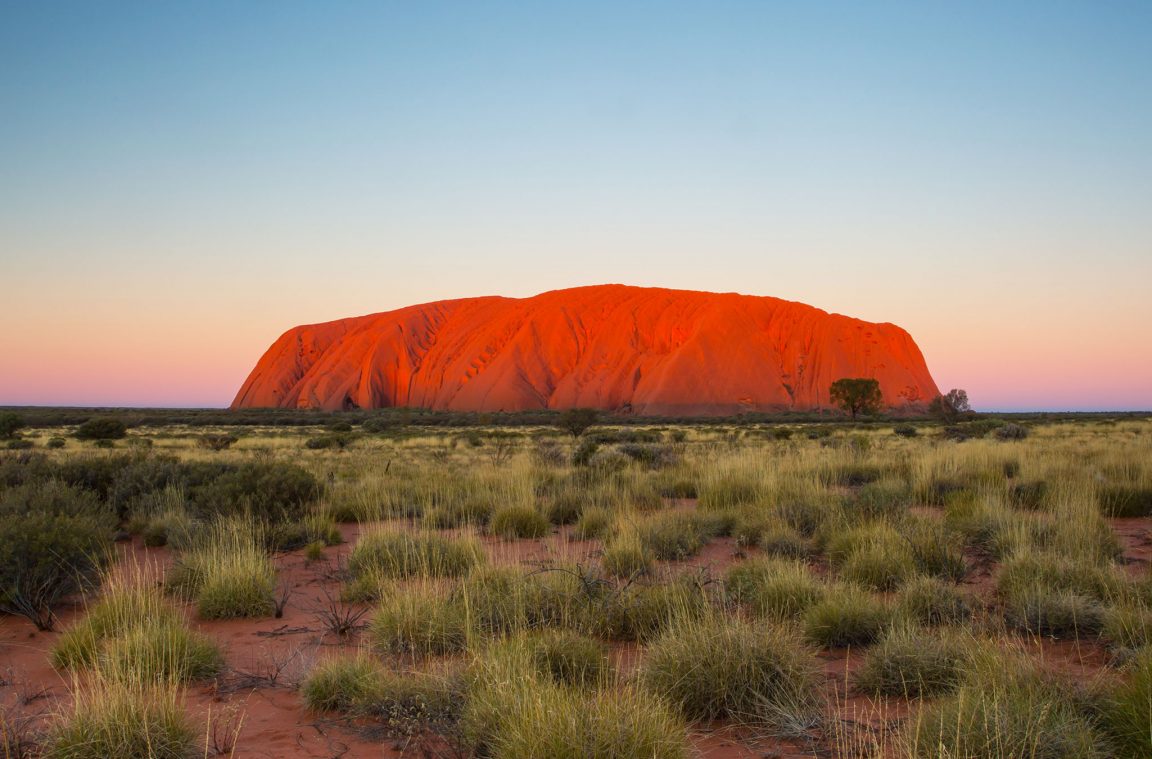 Uluru rock formation, Australia