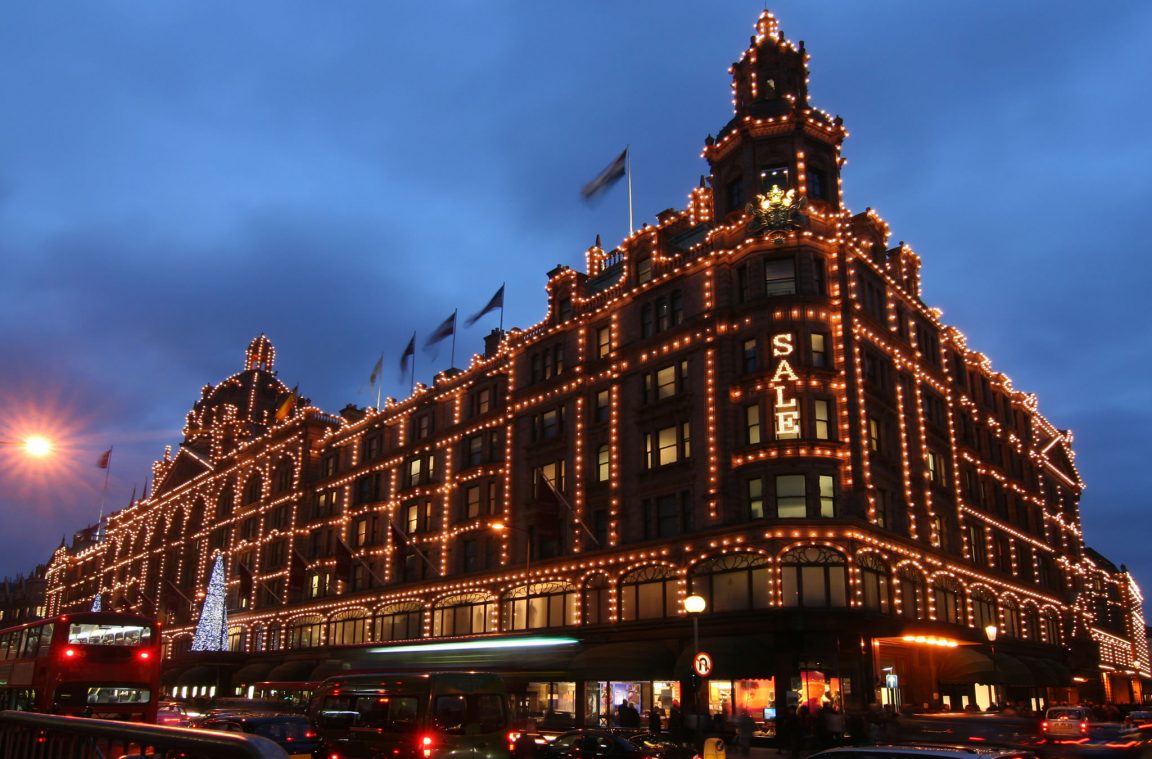 Harrods during the winter sales (London)