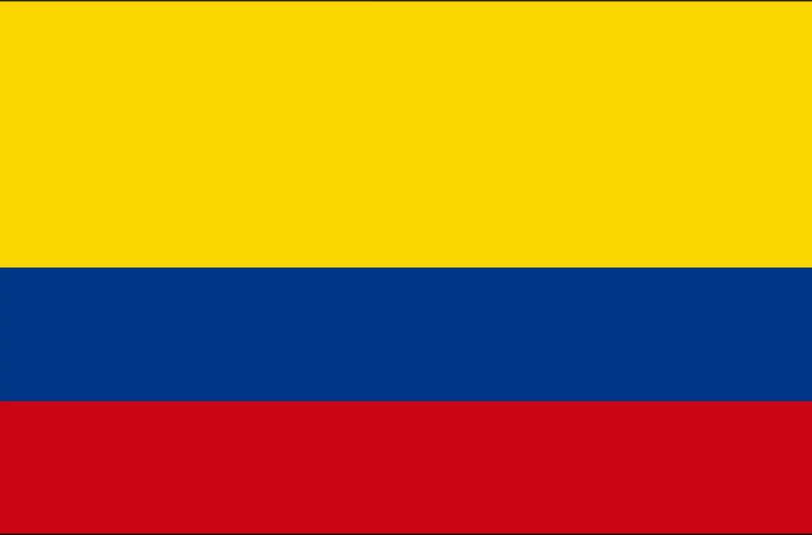A bandeira representativa de Colombia