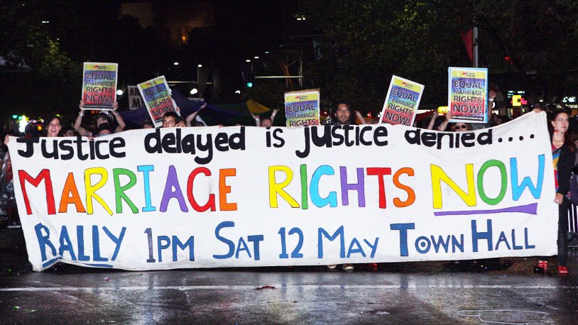 Social denunciation at Sydney's Mardi Gras