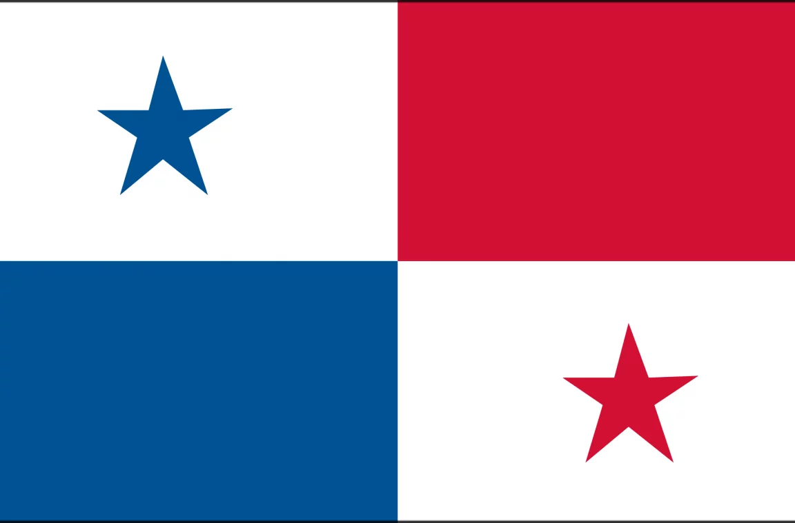 Wielkie gwiazdy flagi Panamy