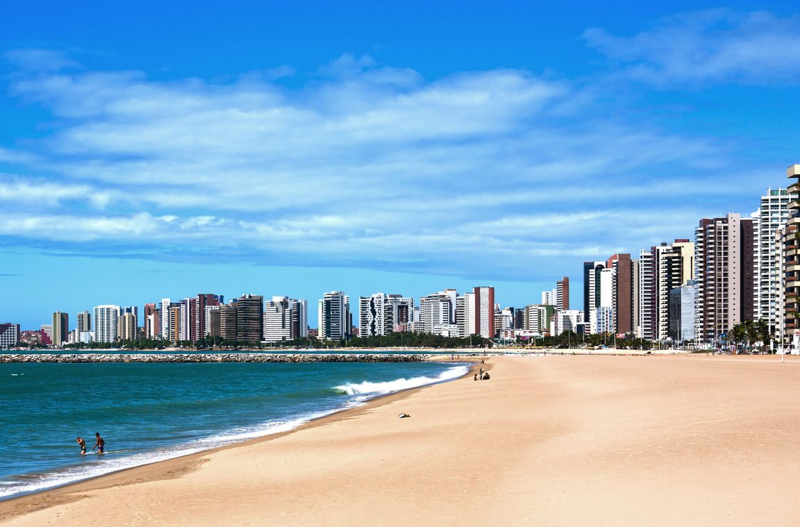 The beaches of Fortaleza, Brazil