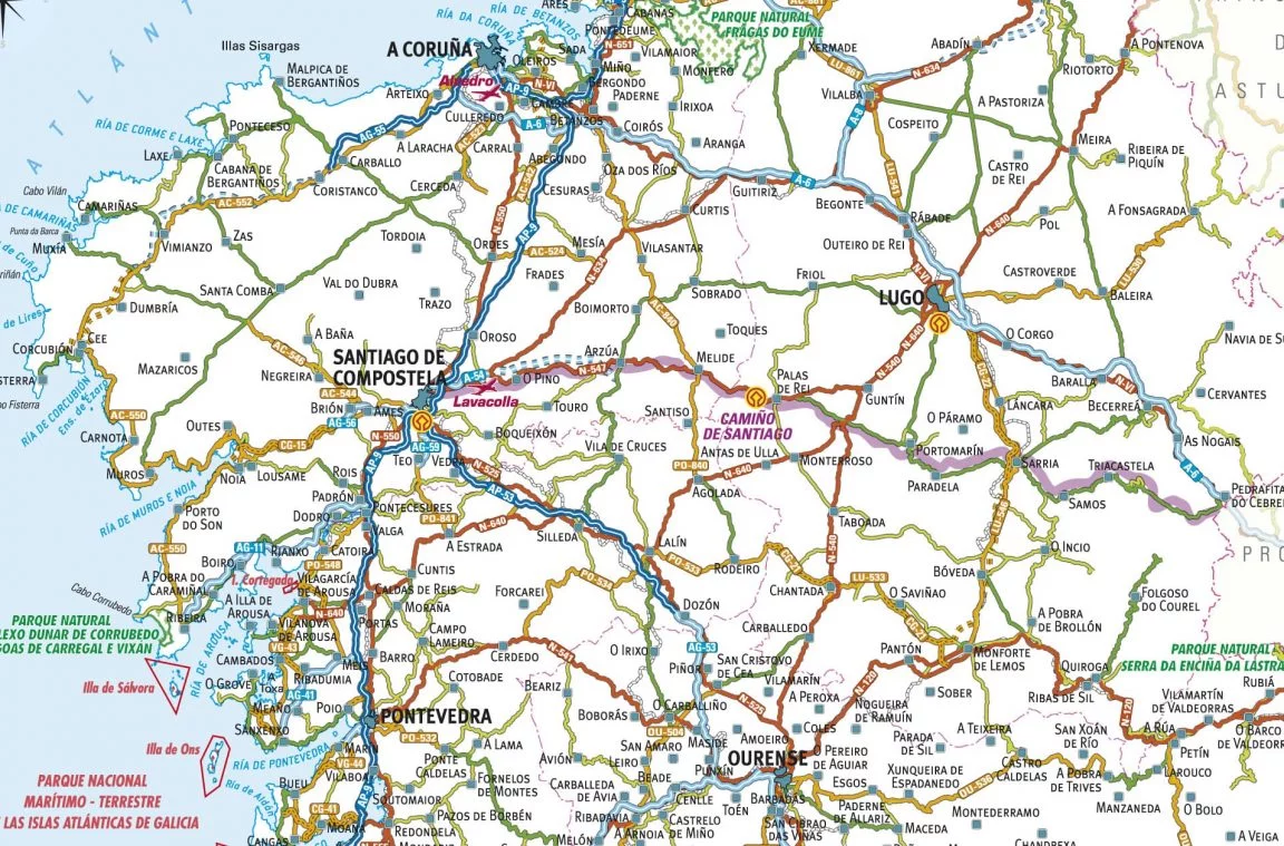 Galicia road map