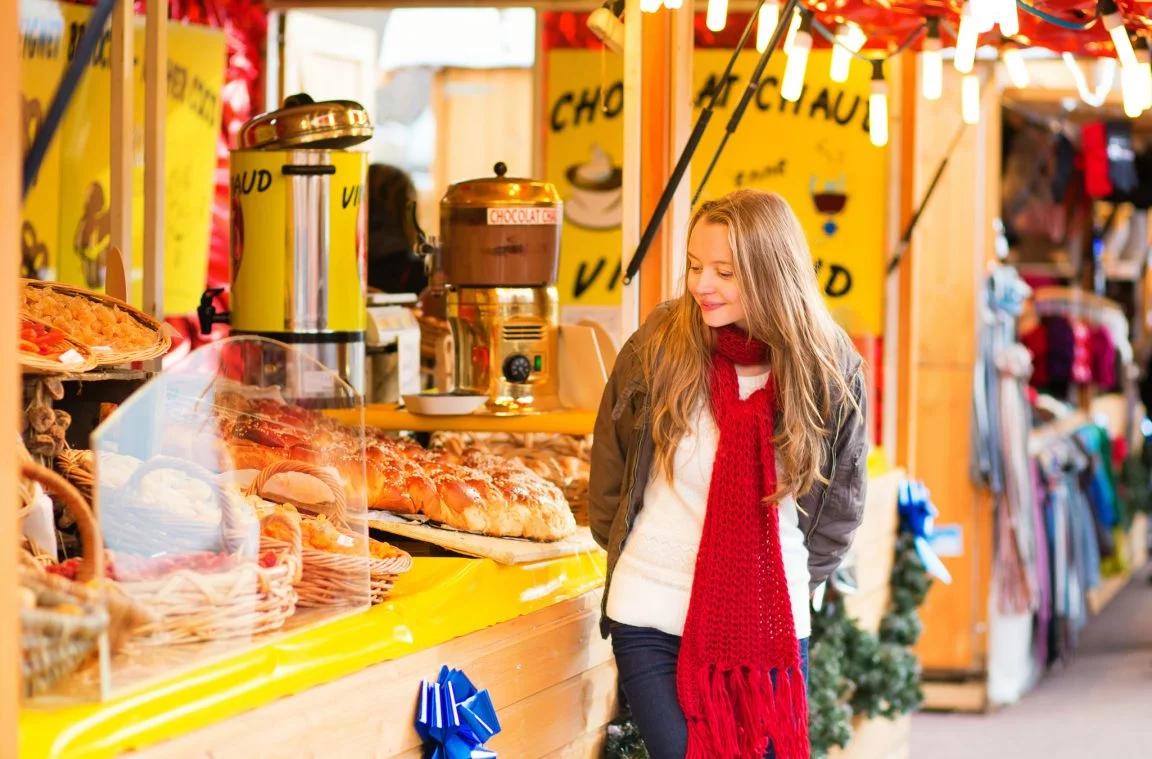 Paris Christmas market in December