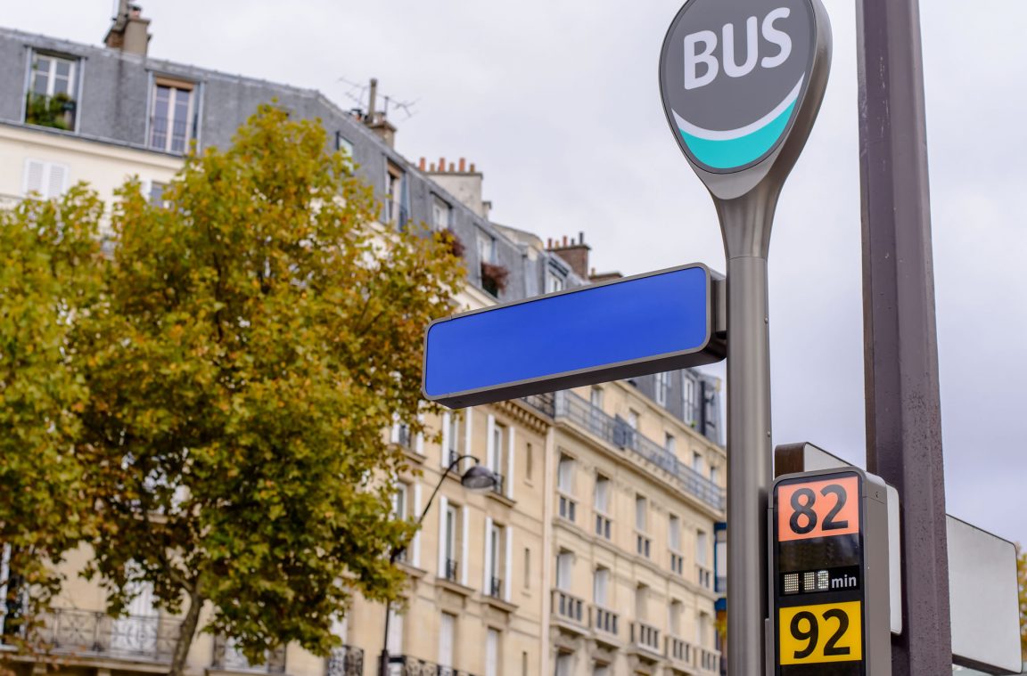 Getting around the city of Paris by bus
