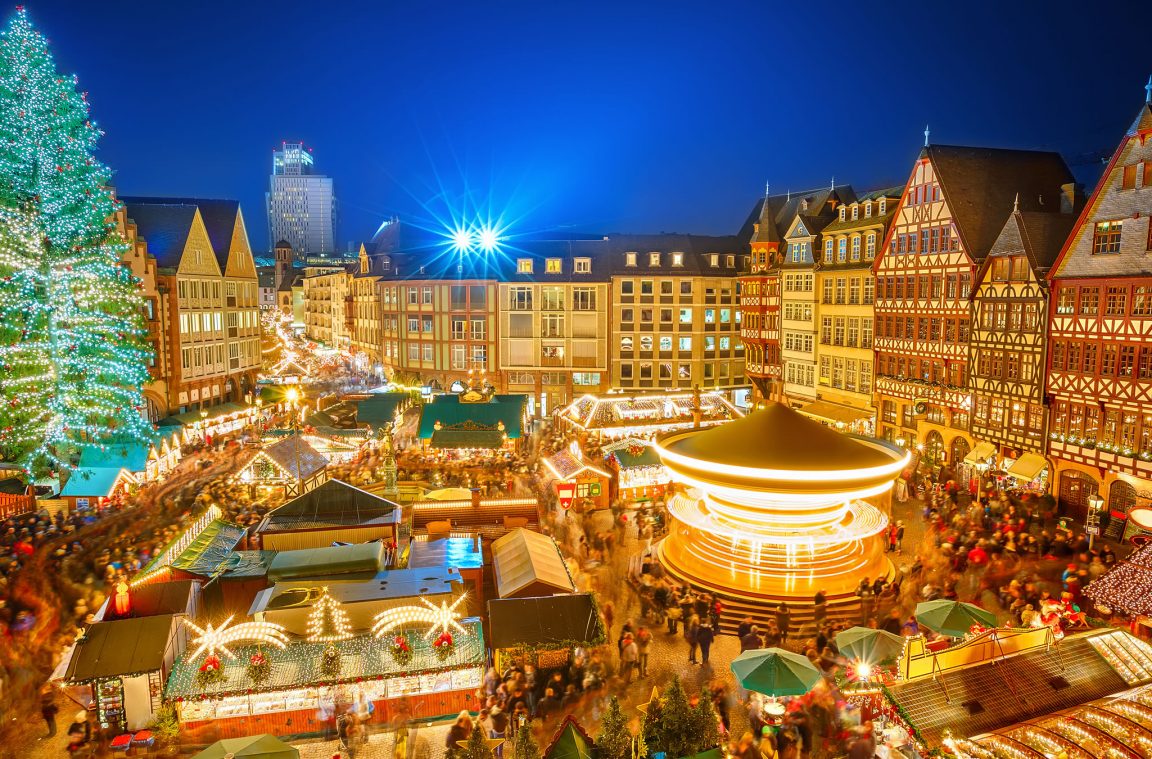 Mercado de Navidad en Frankfurt, Alemania