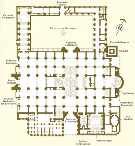 Plan of the Cathedral of Seville