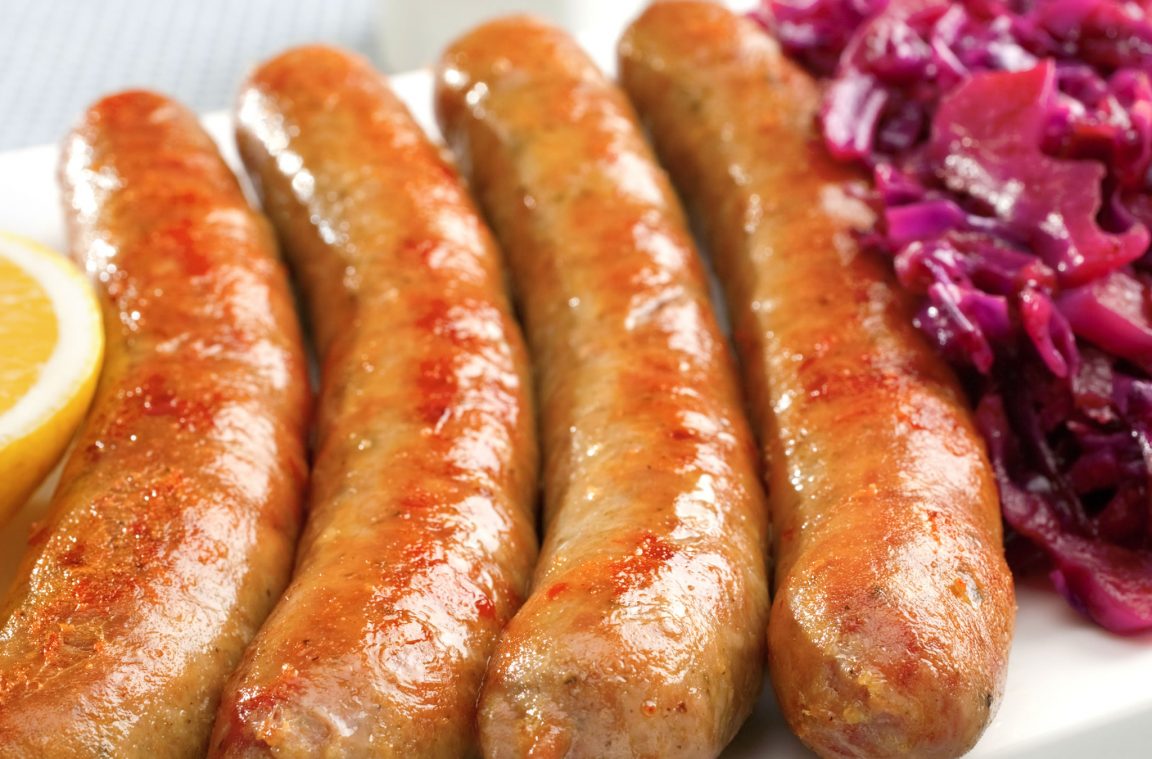 Bratwurst: typical German sausage