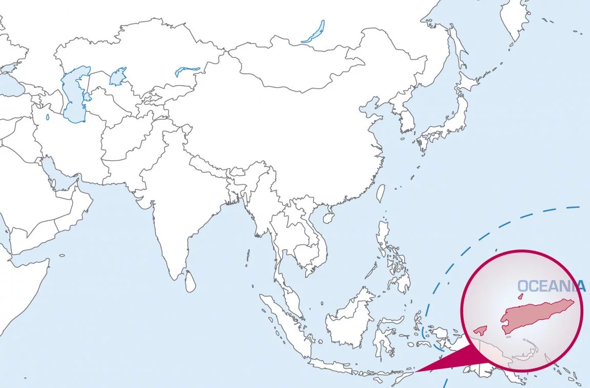 Posizione di Timor Est sulla mappa