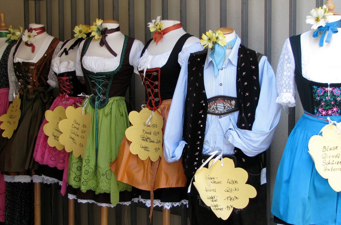 Typical German clothing for sale