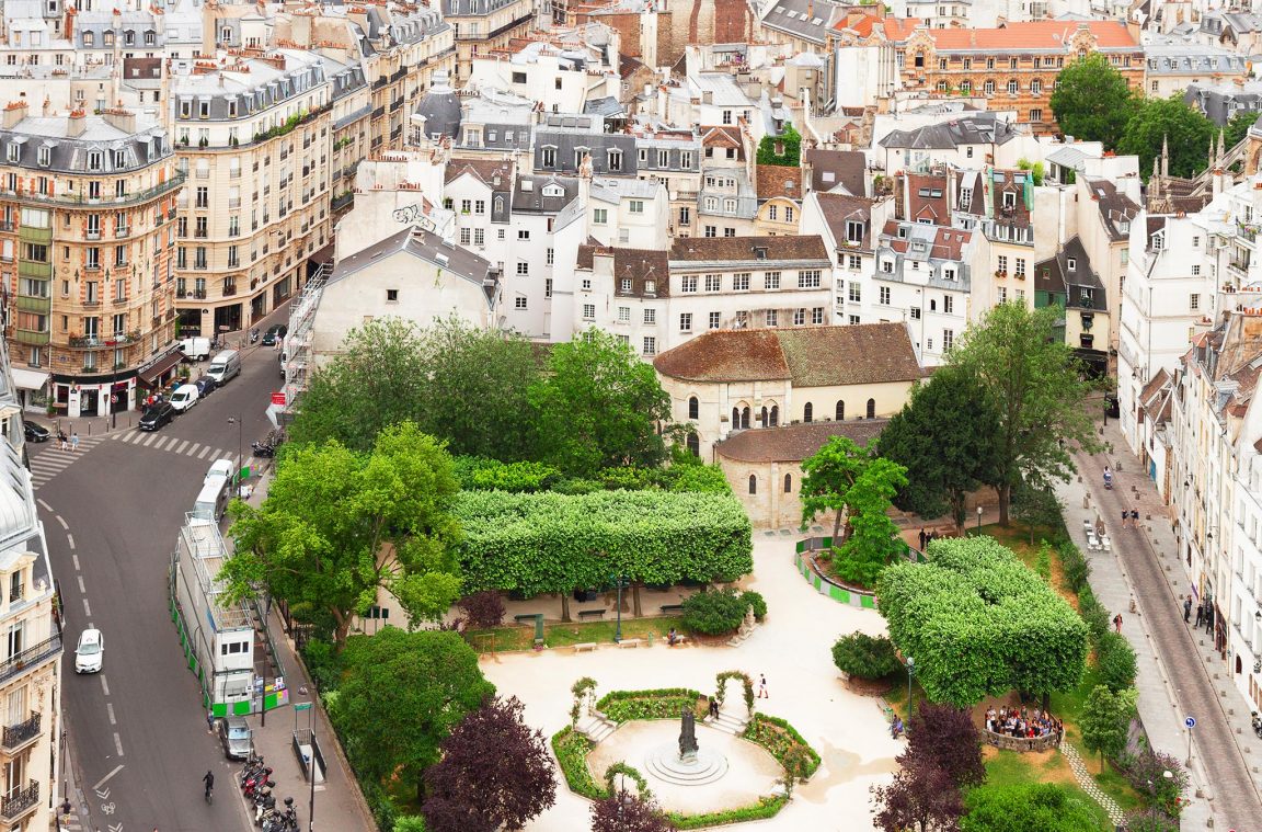 Views of the Latin Quarter or Quartier latin de Paris